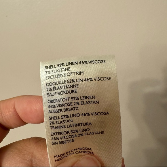 Anthropologie Women's Cream Shorts Women Size 8 - Picture 6 of 6